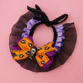 Halloween Lace Pumpkin Bat Wings Collar Bib for Cats & Dogs
