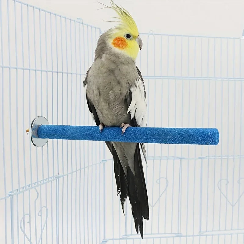 Bird Claw Grinding Perch Stand for Parrot Cages, Nail Care Rod