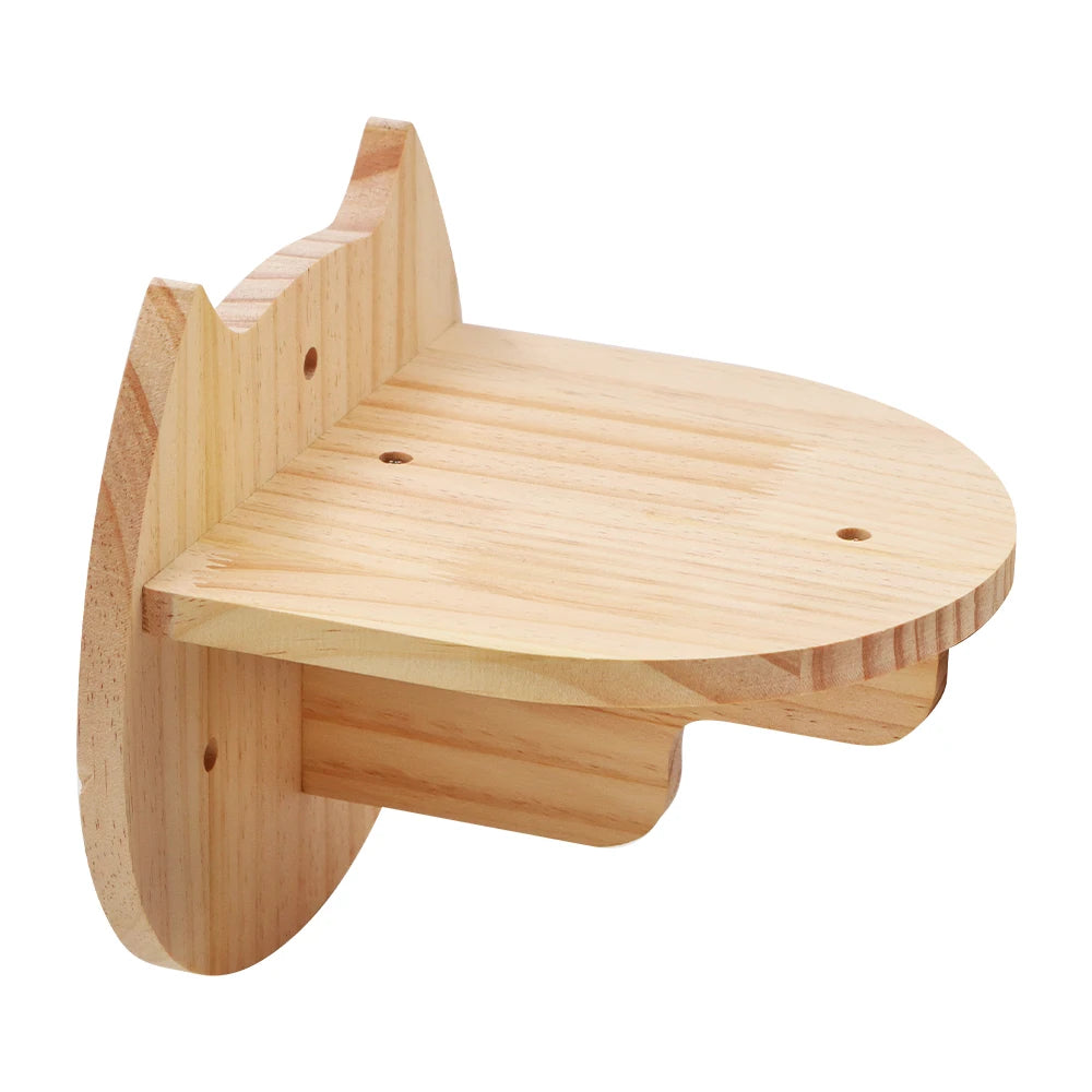 Wall-Mounted Cat Castle House Shelf, Climbing Hideaway Bed for Cats