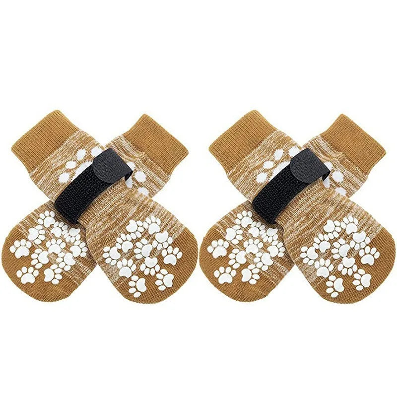 4-Piece Waterproof Anti-Slip Dog Socks for Dogs & Cats