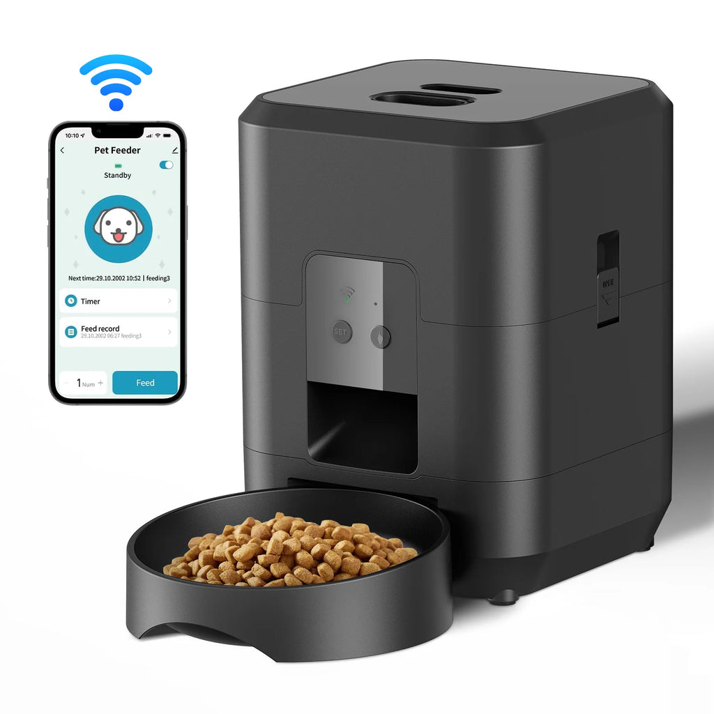Smart Automatic Pet Feeder with Timer for Cats and Small Dogs