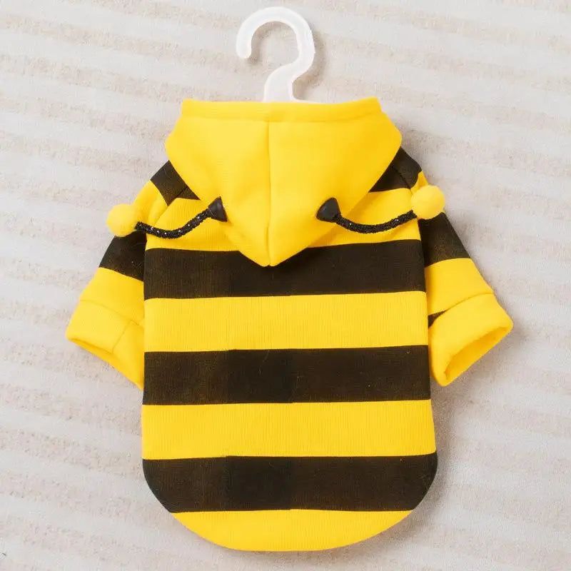 Warm Fleece Dog Hoodie Autumn Winter Pet Clothes