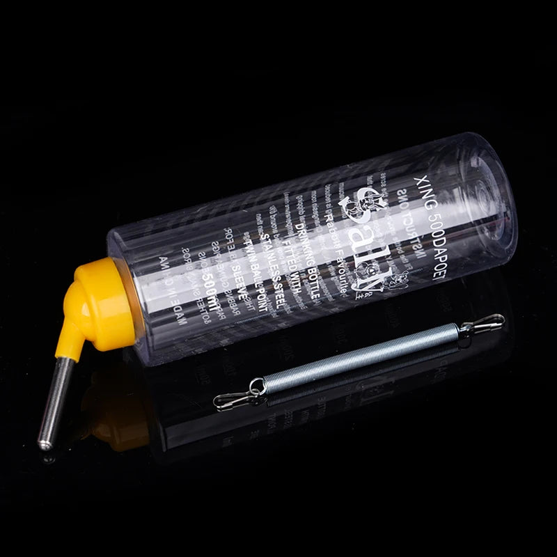 500ml Hanging Water Bottle Dispenser for Rabbits and Hamsters