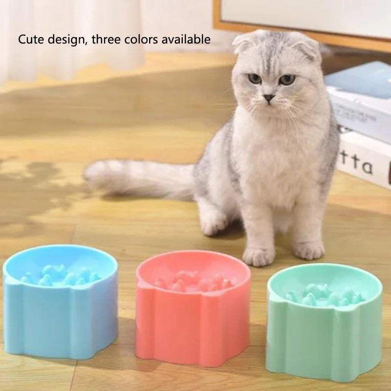 Slow Feeder Bowl for Dogs & Cats, Anti-Choke Puzzle Food Dish
