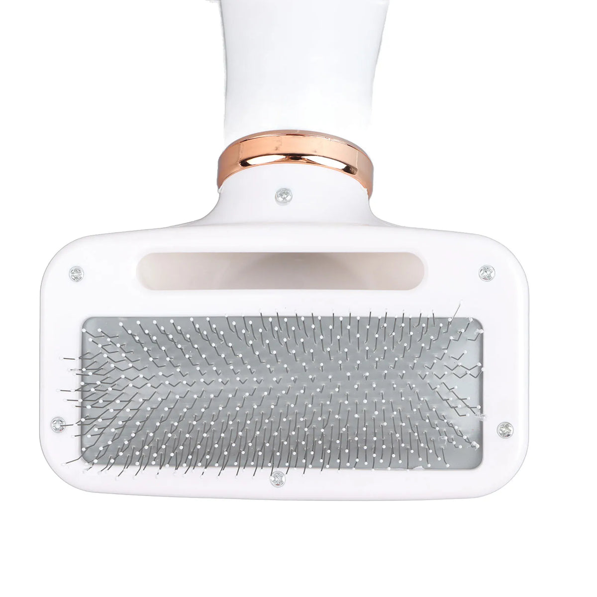 2-in-1 Handheld Pet Grooming Dryer with Slicker Brush for Dogs