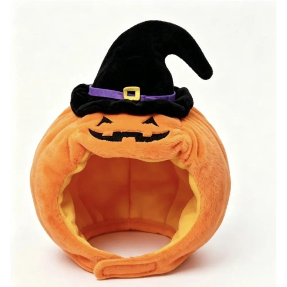 Halloween Pumpkin Bat Headgear Costume Hat for Dogs & Cats