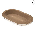 Corrugated Cat Scratcher Bed – Oval Cardboard Scratching Lounge Nest