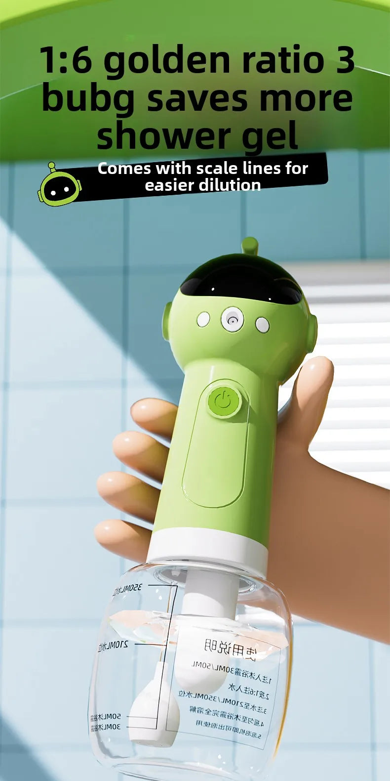 Electric Pet Bath Foam Maker, Dog Cat Shampoo Dilution Bottle