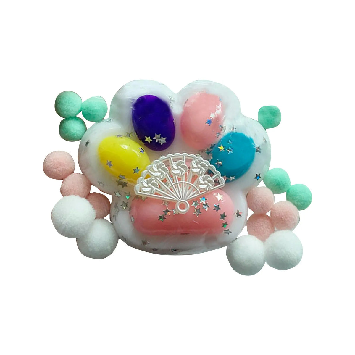 Christmas Cat Paw Squishy Toy, Stress Relief Holiday Gift