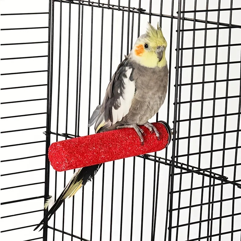 Bird Claw Grinding Perch Stand for Parrot Cages, Nail Care Rod