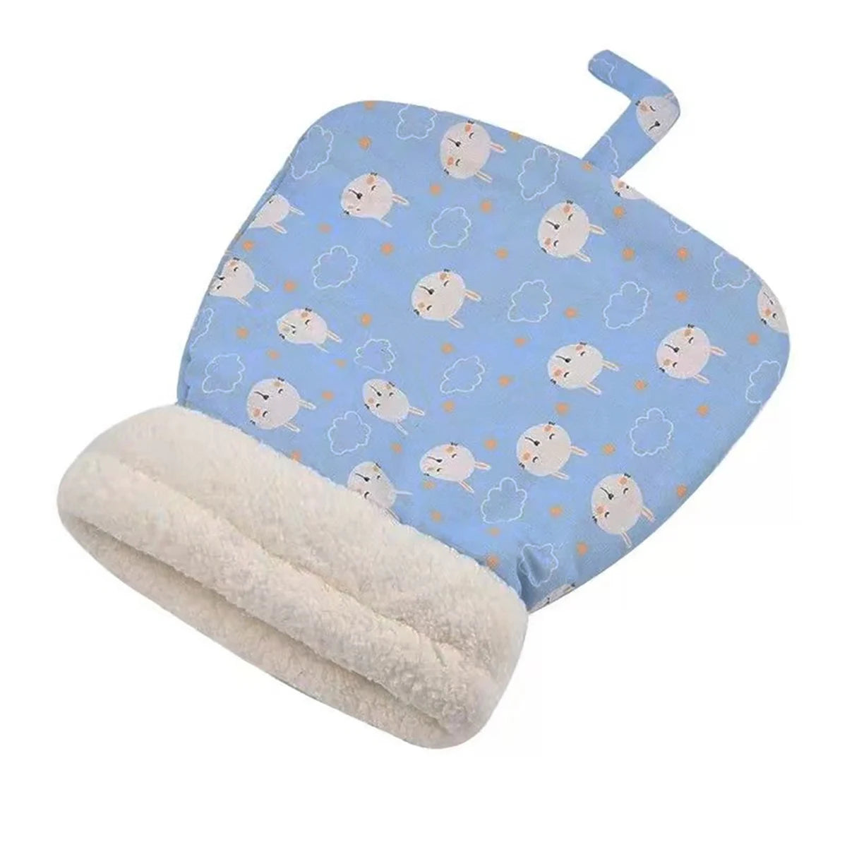 Cozy Plush Cat Sleeping Bag, Warm Pocket Quilt Bed for Kittens