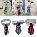 Christmas Cat & Dog Bow Tie Collar, Adjustable Striped
