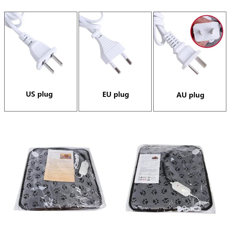 Adjustable Electric Pet Heating Pad, Waterproof Dog & Cat Warming Mat