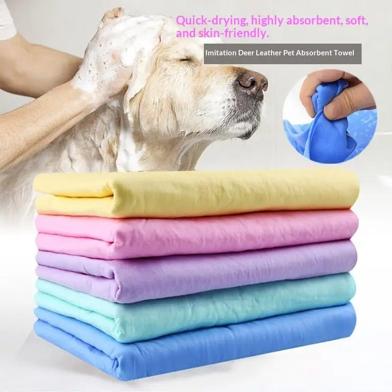 Quick-Dry Pet Bath Towel, Ultra Absorbent Microfiber for Dogs