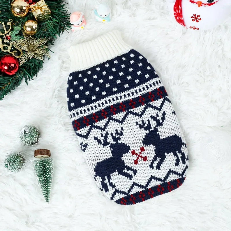 Knitted Christmas Sweater for Small and Medium Dogs and Cats