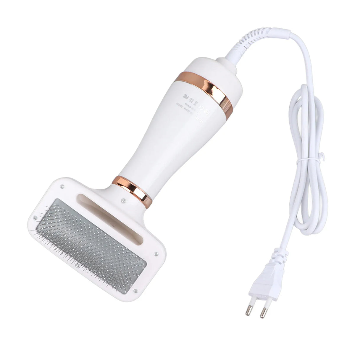 2-in-1 Handheld Pet Grooming Dryer with Slicker Brush for Dogs