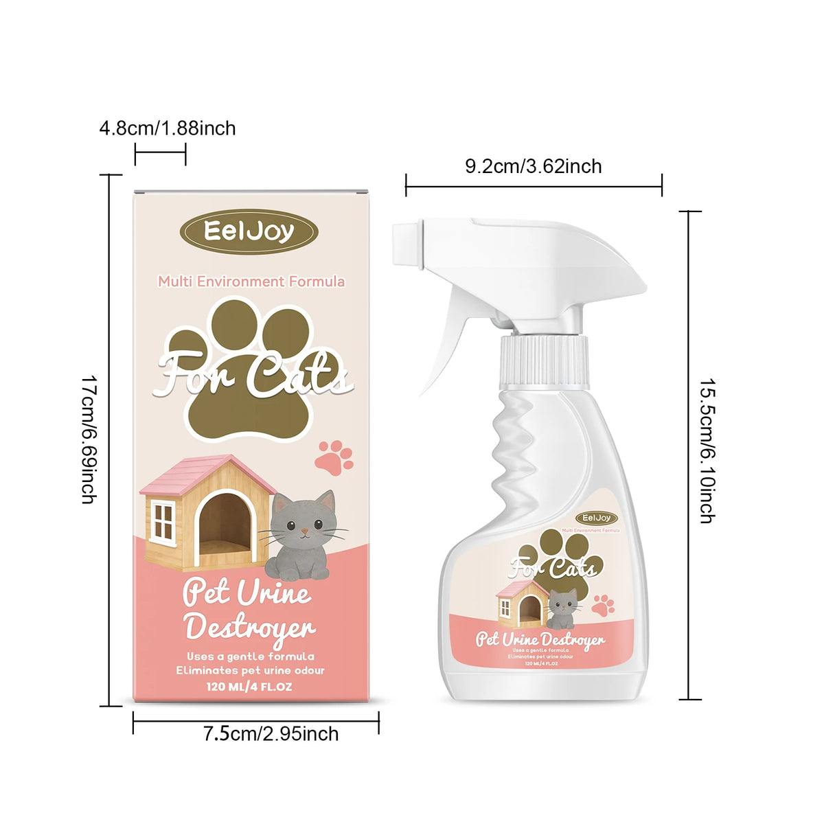 Pet Urine Odor Eliminator for Carpets, Floors & Furniture