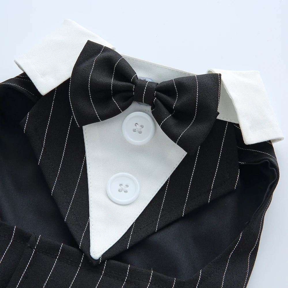 Dog Tuxedo Formal Suit, Christmas & Halloween Party Costume