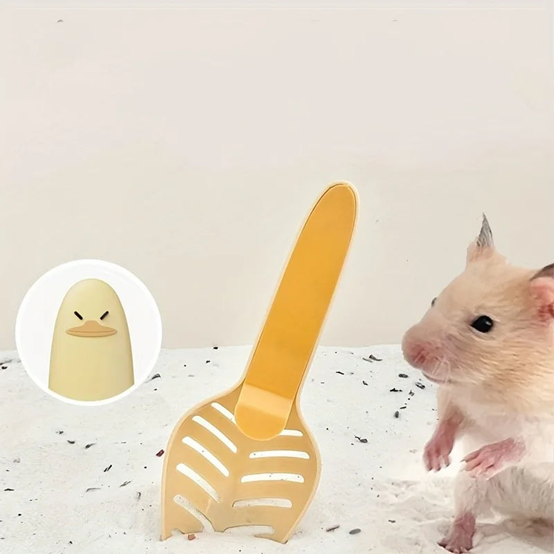 Hamster Bath Sand Shovel, Small Pet Sand Sifter Cleaning Scoop