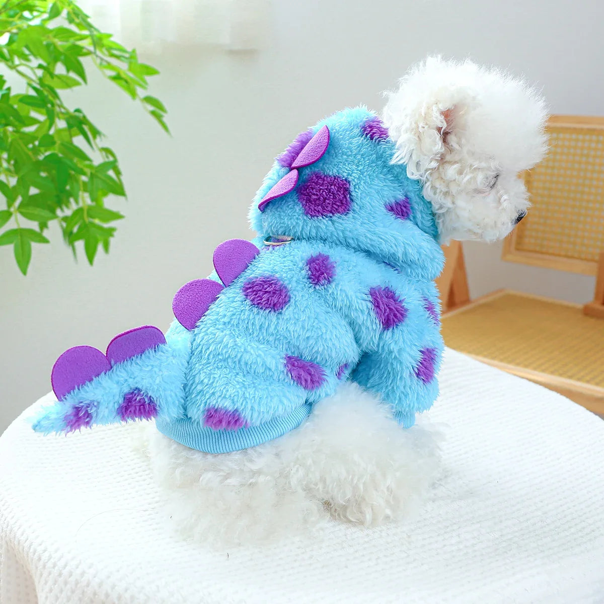 Cartoon Four-Leg Cotton Coat for Dogs & Cats, Warm Fall Pet Outfit
