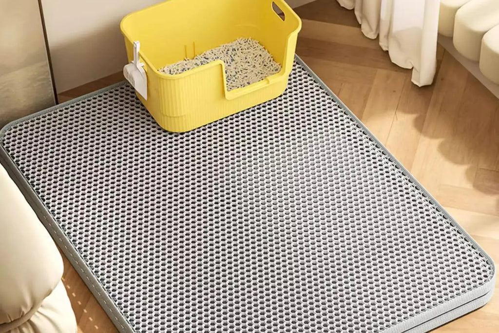 Heavy Duty Waterproof Cat Litter Mat, Double Layer Non-Slip