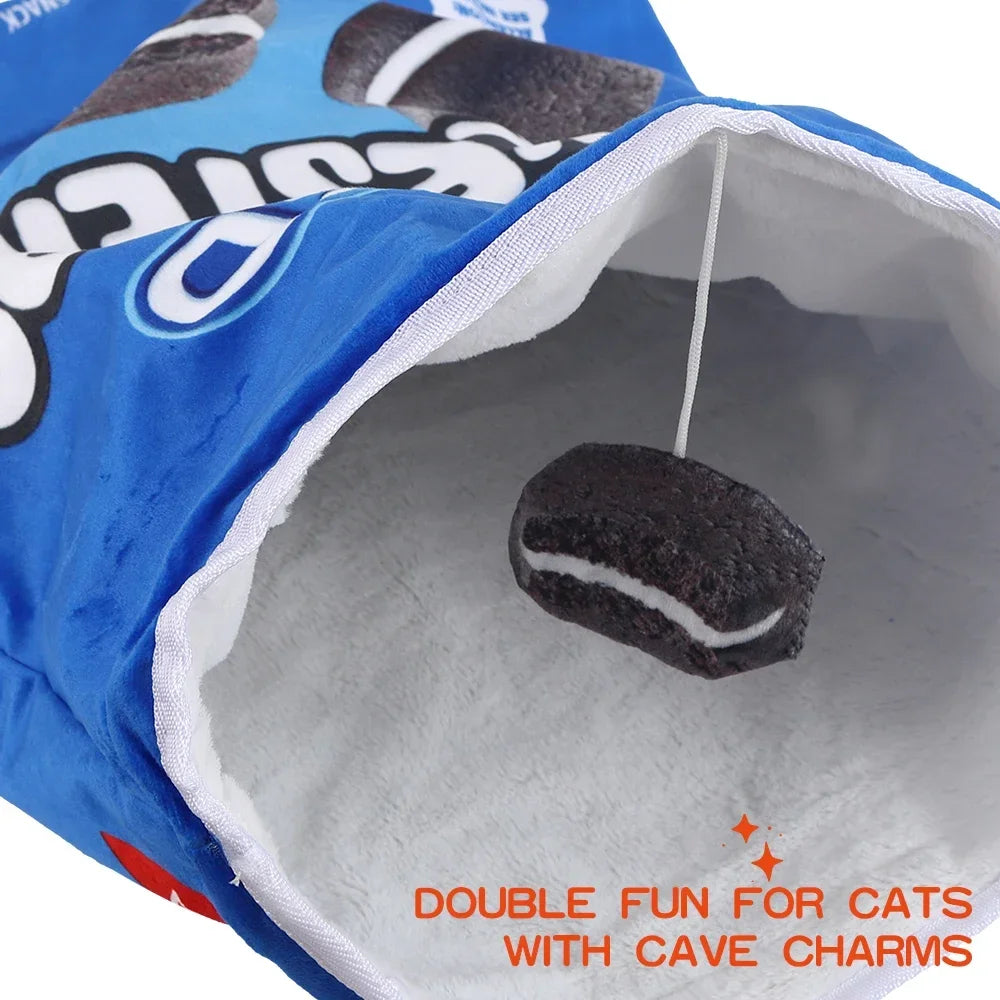 Halloween Print Collapsible Cat Tunnel Toy for Kittens