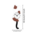Swinging Tail Cat Wall Clock, Silent Acrylic Decor for Cat Lovers