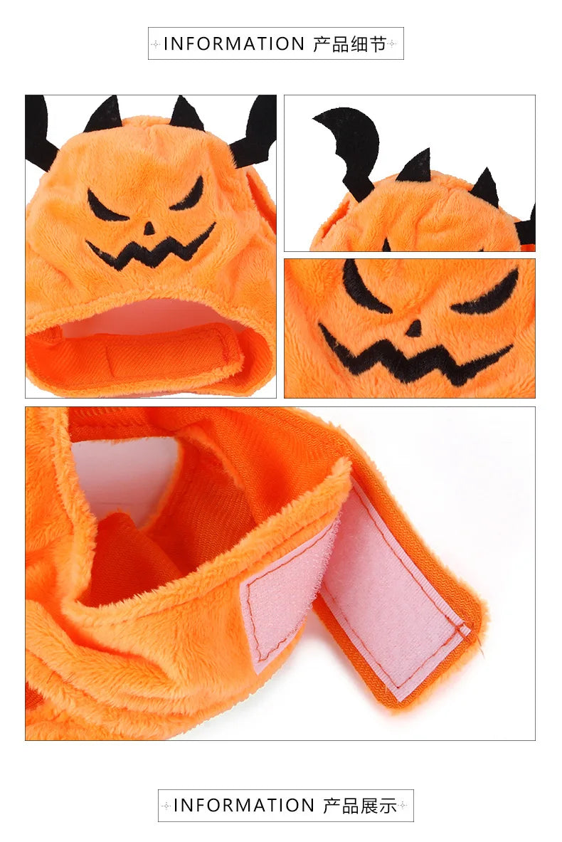 Halloween Bat Headgear Costume Hat for Small Dogs and Cats Cosplay