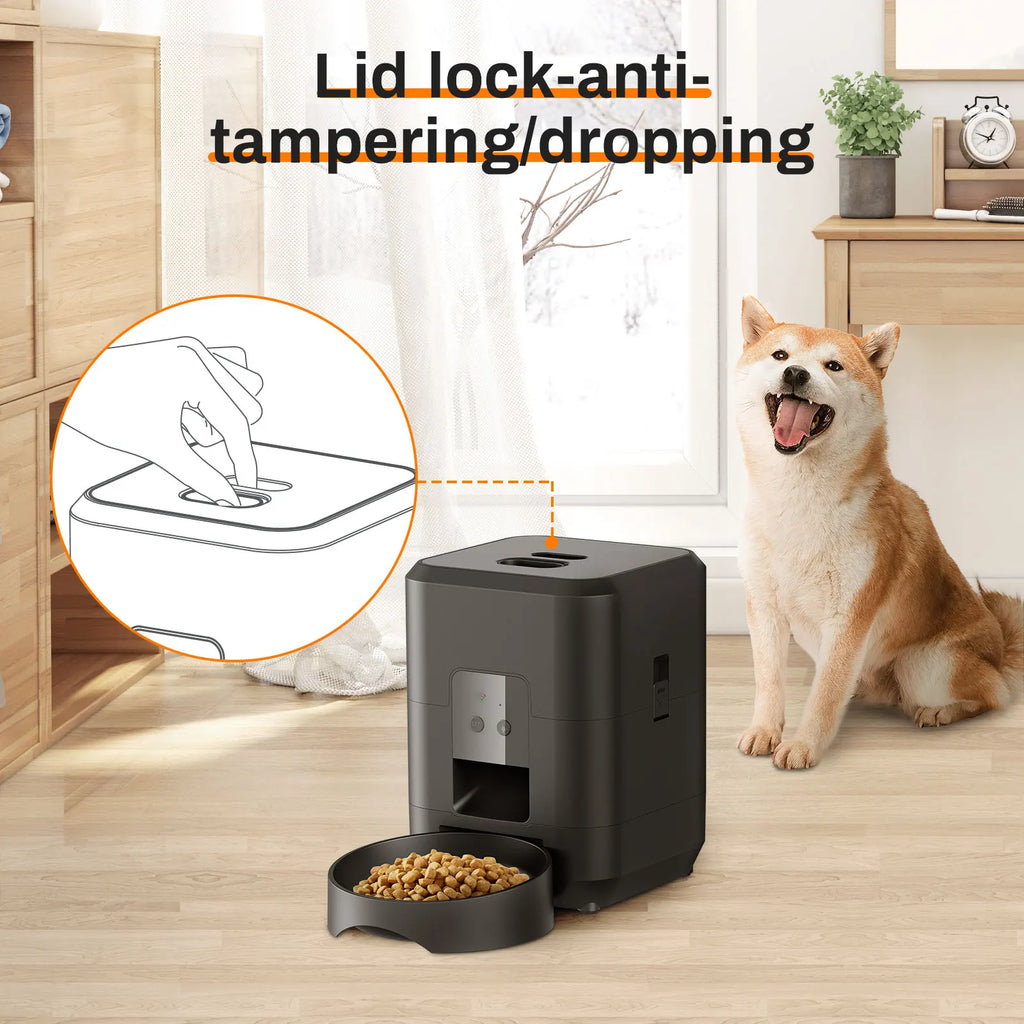 Smart Automatic Pet Feeder with Timer for Cats and Small Dogs