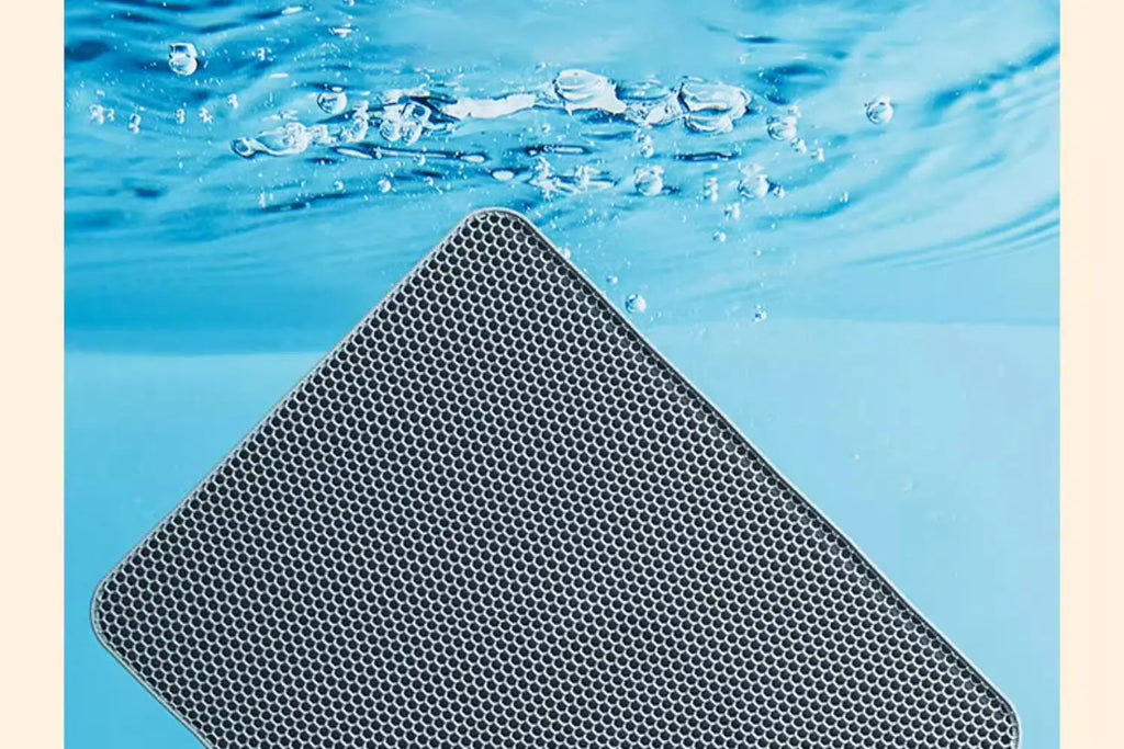 Heavy Duty Waterproof Cat Litter Mat, Double Layer Non-Slip