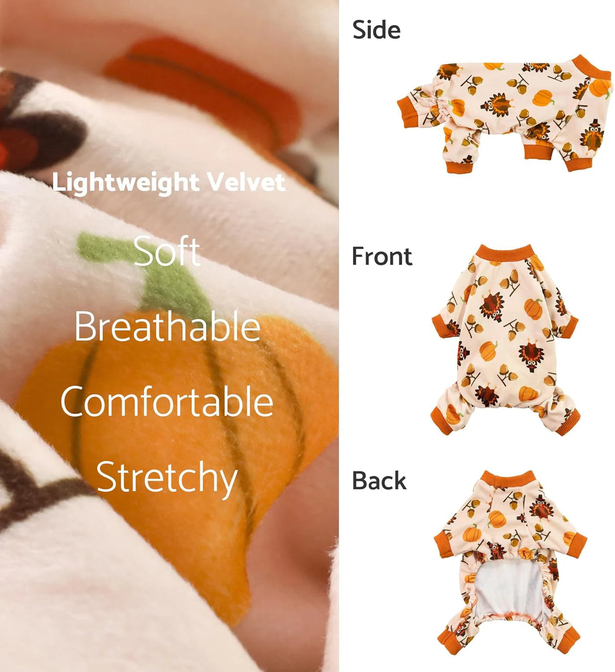Turkey Dog Pajamas - Thanksgiving