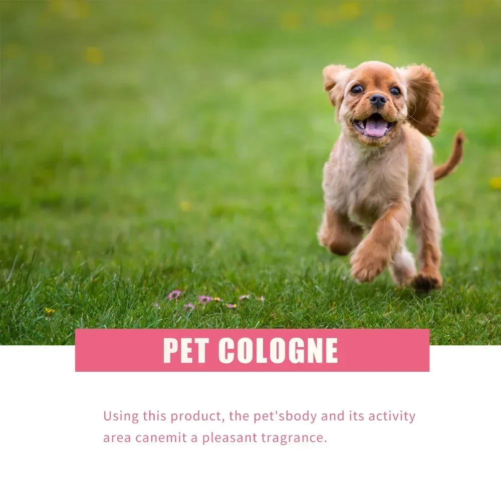 Long-Lasting Pet Cologne Deodorizing Spray for Dogs & Cats, 100ml
