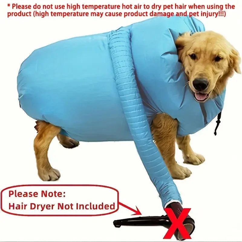 Portable Pet Drying Bag for Dogs and Cats, Foldable Hair Dryer Box