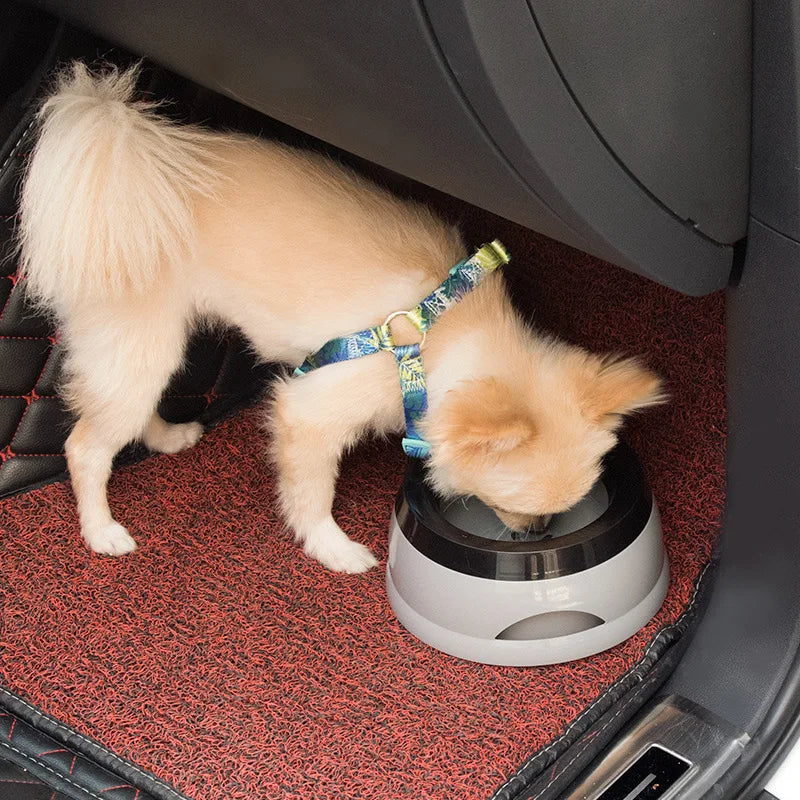 No-Spill Floating Pet Water Bowl, Portable Dog and Cat Bowl
