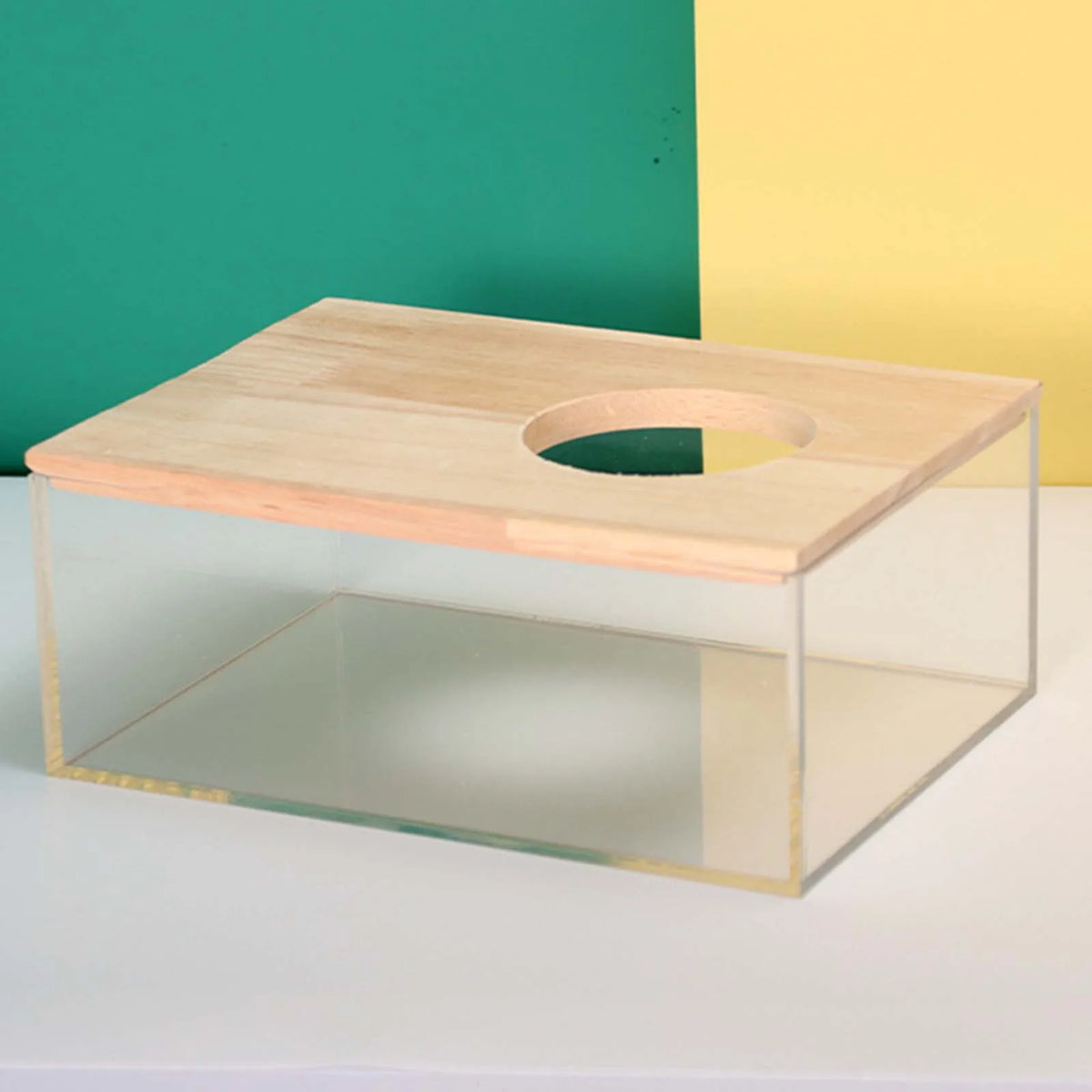 Clear Hamster Sand Bath Box, Small Pet Bathroom and Toilet House