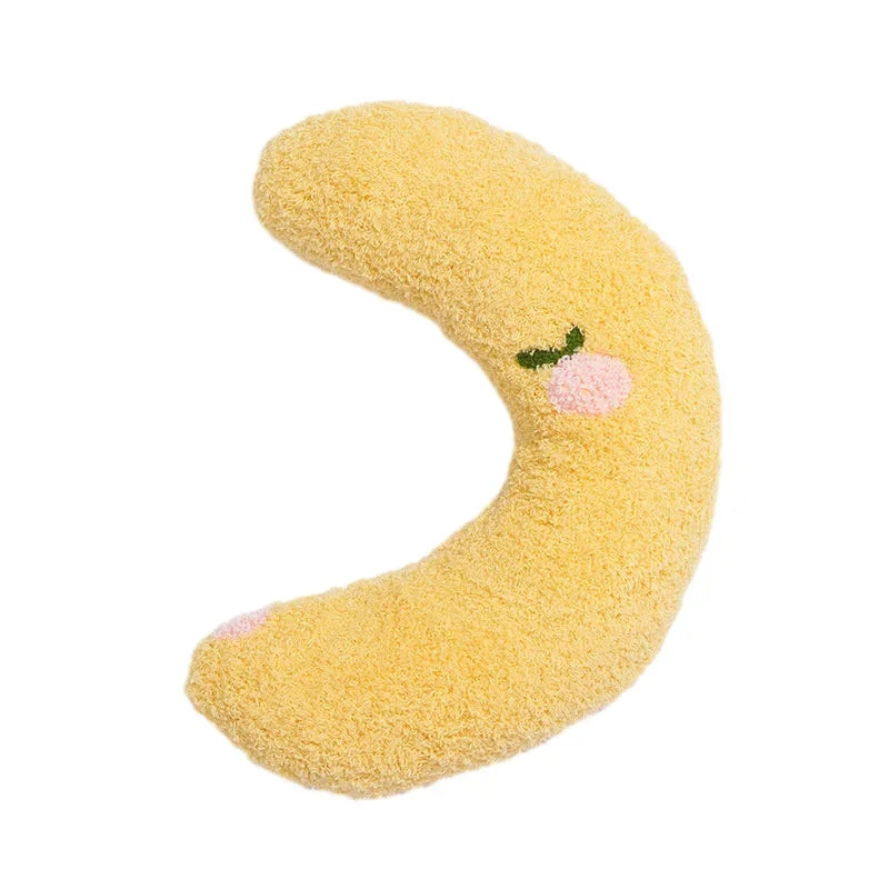 Calming Half-Donut Cuddler Pillow for Cats, Ultra Soft Plush