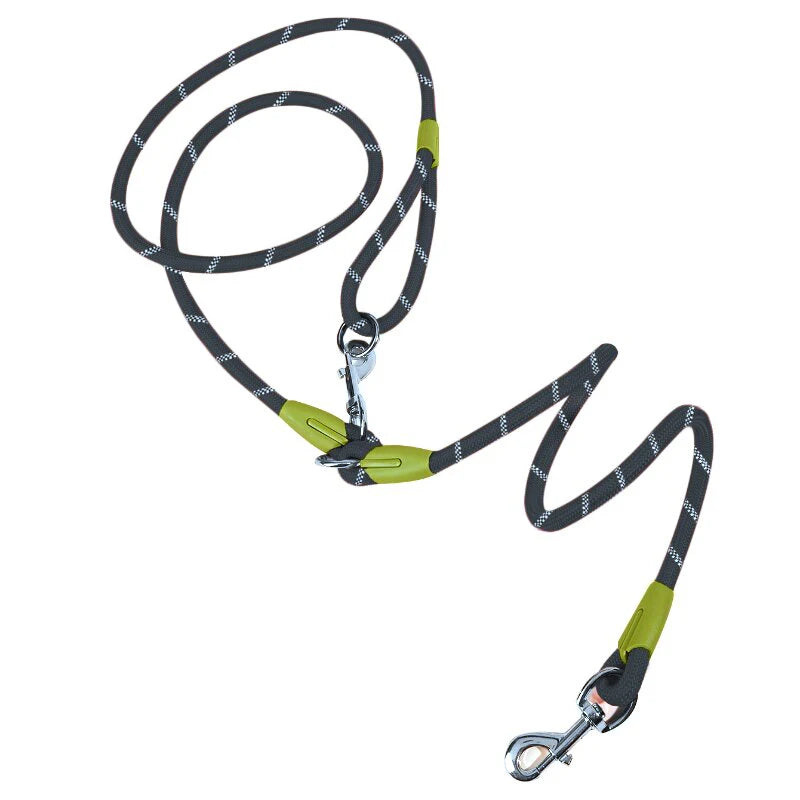 Hands-Free Reflective Dog Leash with Bungee, Crossbody Walking