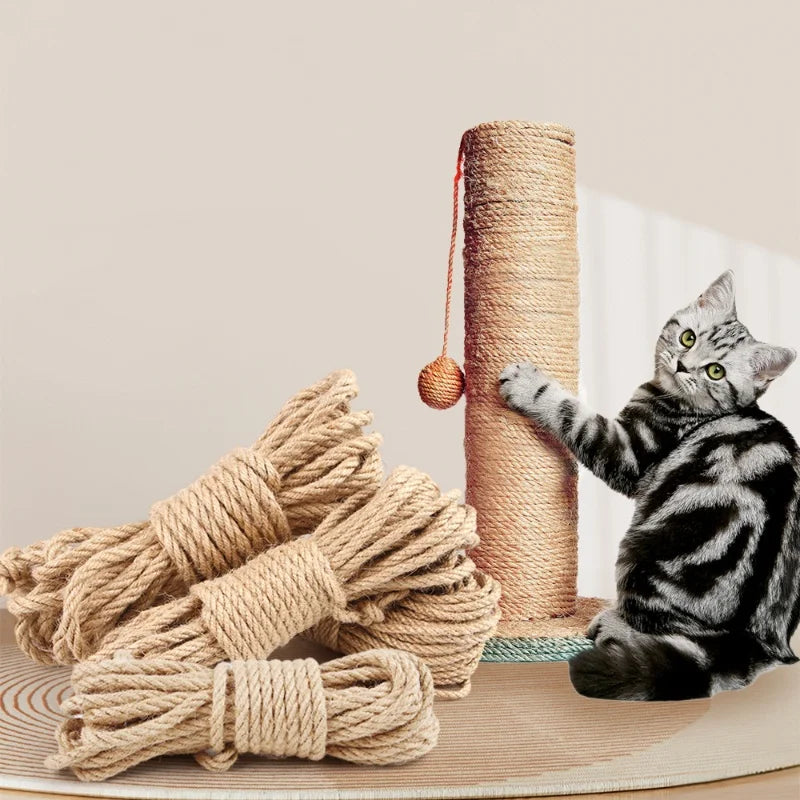 Natural Sisal Rope Cat Scratcher DIY Furniture Protector