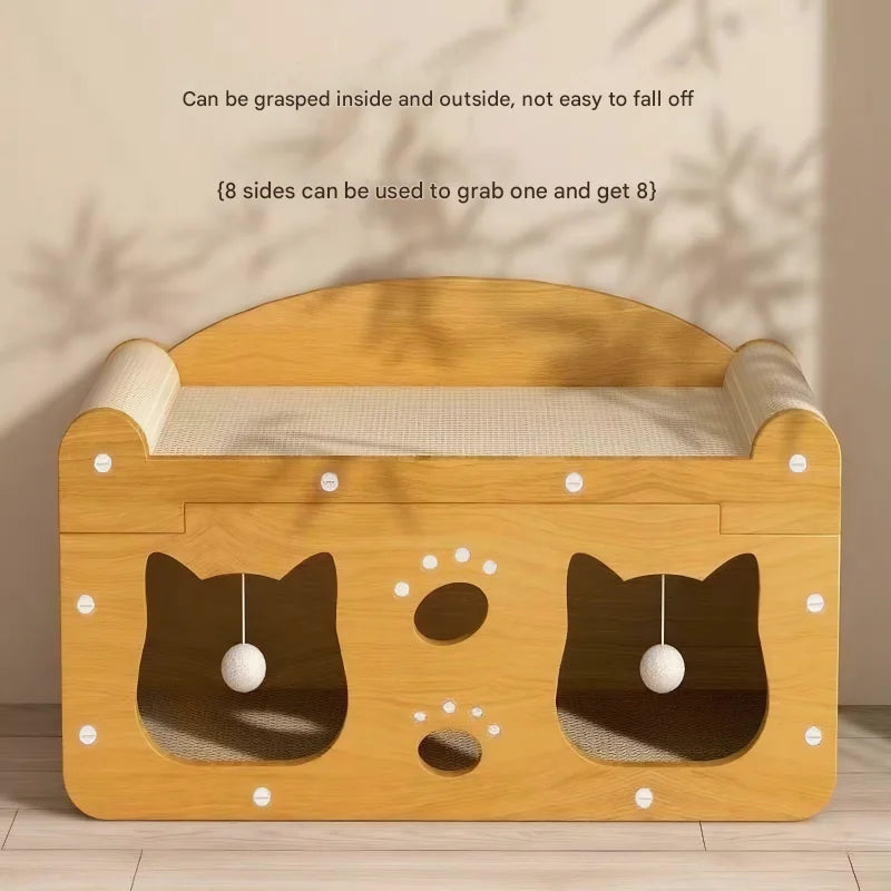 2-in-1 Vertical & Horizontal Cat Scratching Post and Scratch Board