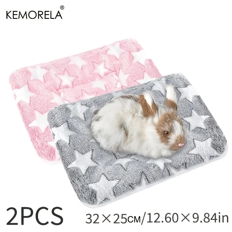 2-Pack Paw Print Small Pet Bed Mats