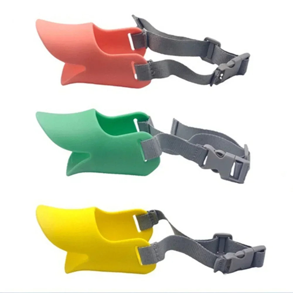Silicone Duck Mouth Dog Muzzle, Anti-Bite Soft Mask for Dogs