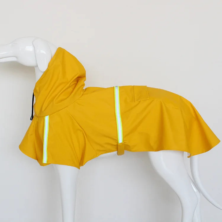 Corgi Cloak Style Hooded Dog Raincoat, Reflective Waterproof Poncho