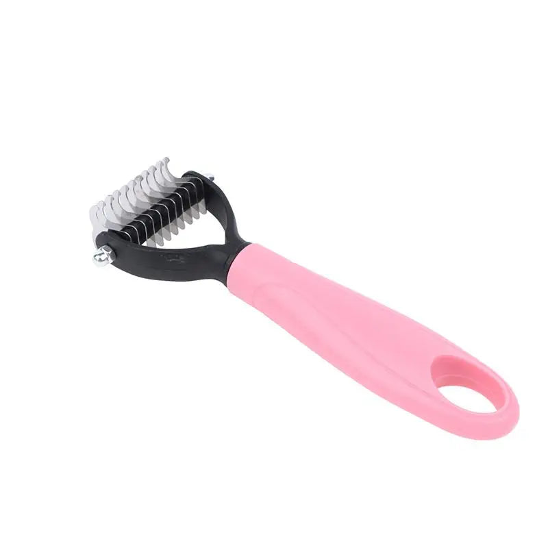 2-in-1 Pet Dematting and Deshedding Brush