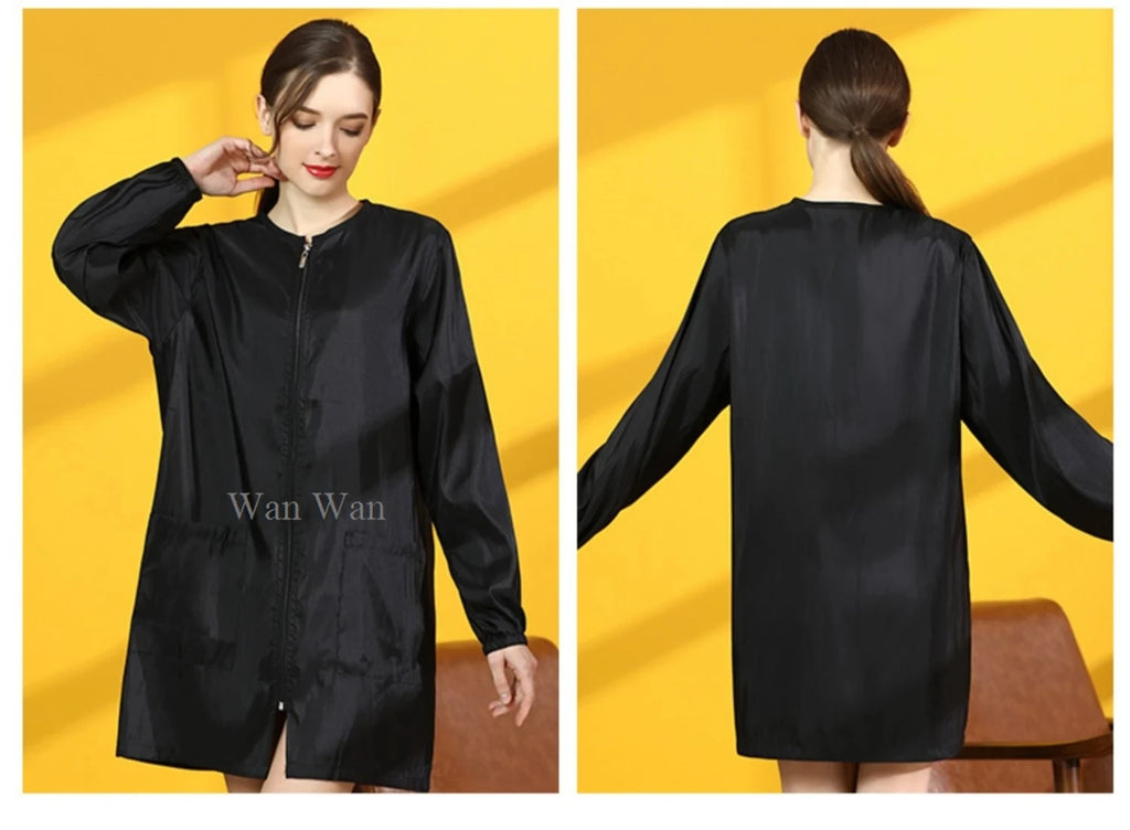 Anti-Hair Pet Grooming Smock, Waterproof Groomer Apron Uniform